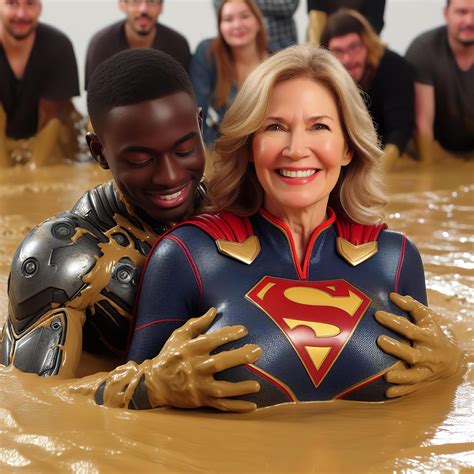 Older Supergirl - Mud wrestling fun by Chris-C84 on DeviantArt