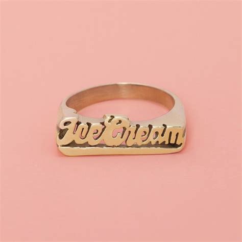 ice cream ring cream rings rings jewelry