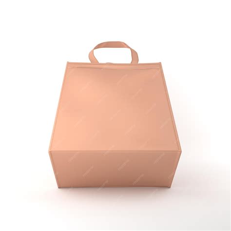 premium photo eco bag  view isolated  white background