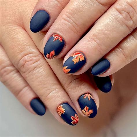 easy fall nail design
