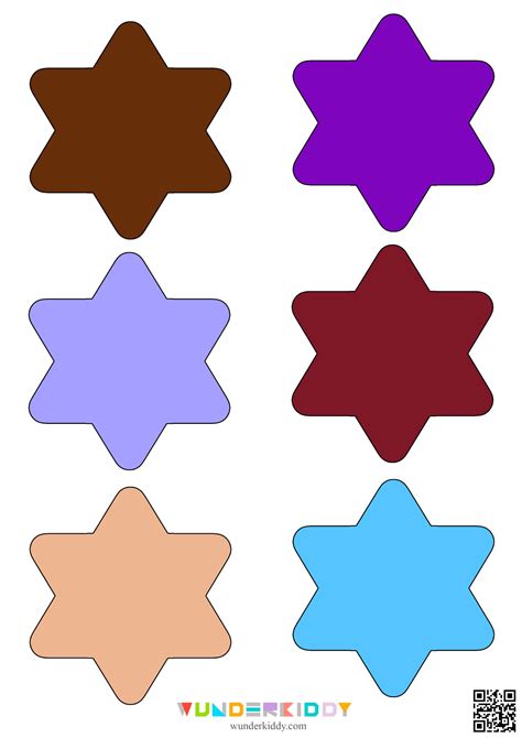 Star Cutouts Printable Craft Template for Kinderfarten | Printable ...