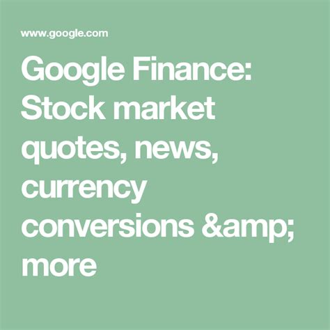 Google Finance Mmte