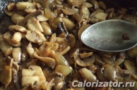 Тушеные шампиньоны - калорийность, состав, описание - Calorizator.ru