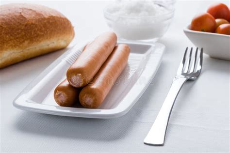 Wienerkorv fotografering för bildbyråer. Bild av meat - 21021969