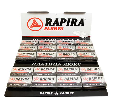 Razor Blades Australia - Rapira Platinum Lux Double Edge Razor Blade - AU