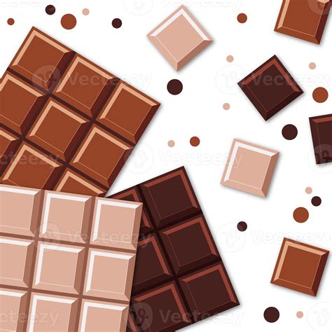 Chocolate bars. Realistic Chocolate Bar with Pieces. Milk, dark and