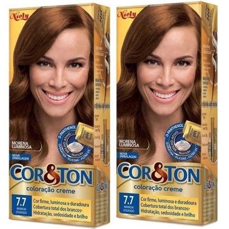 Marrom Dourado 7.7 Cabelo - Tintura De Cabelo Cor & Ton 7.7 Marrom Dourado | Rápido Envio | Shopee ...