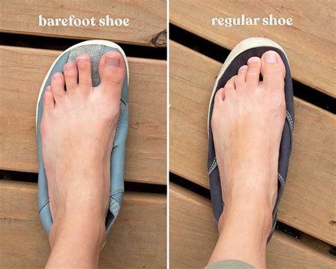 barefoot shoes  regular shoes