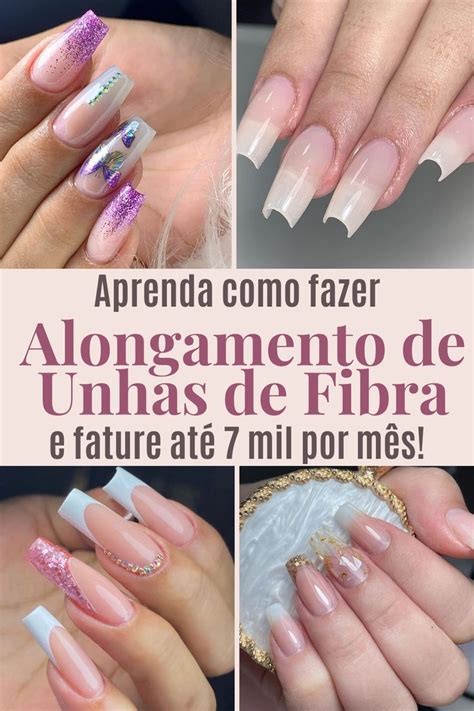 Alongamento De Unhas Com Fibra De Vidro - Aprenda como fazer alongamento de unhas de fibra de vidro – Artofit