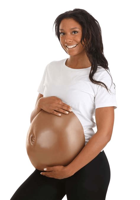 Light Weight Dark Pregnant Belly Accessory | Costume Accessories