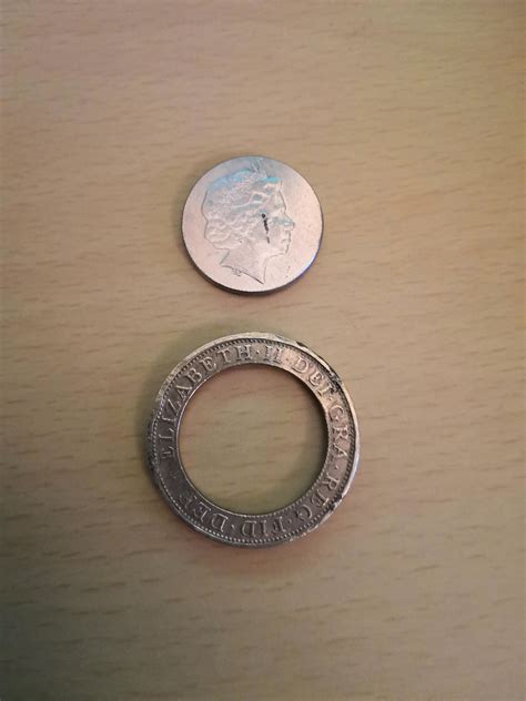 damagedbent   coin split      local post office