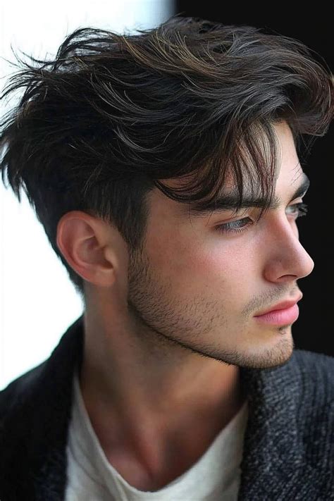 side swept hairstyles men