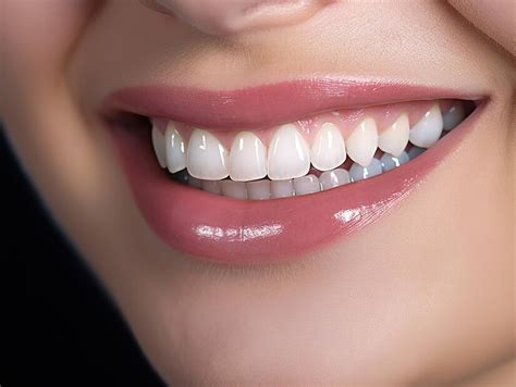 premium photo womans beautiful teeth  natural white smile