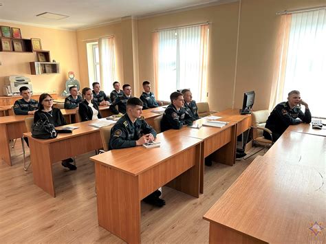 Обучающее занятие с курсантами Университета гражданской защиты МЧС ...