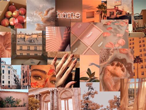 Peach Collage Wallpapers - Wallpaper Cave