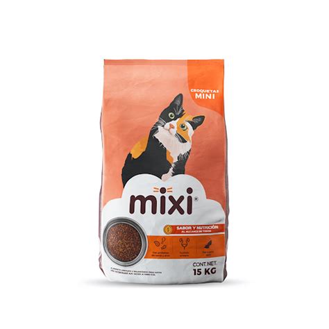 Alimento Mixi Para Gato Sabor Pollo, Cerdo Y Atún 15kg MIXI MIXI