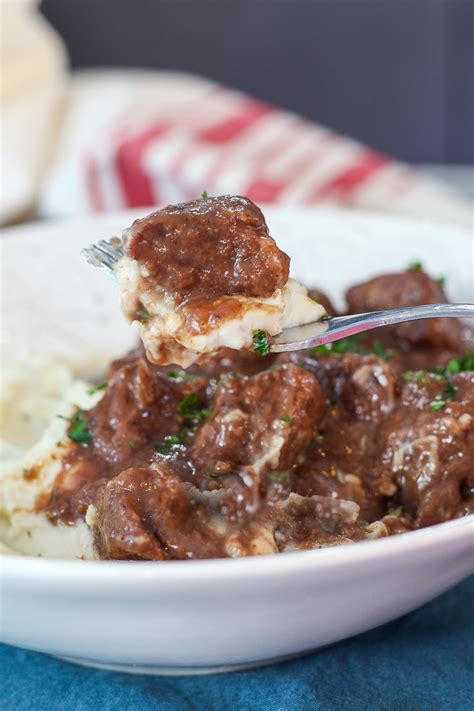 Easy Instant Pot Beef Tips and Gravy Recipe - Lydi Out Loud