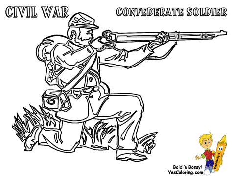 Civil War Coloring Pages To Print - Coloring Home
