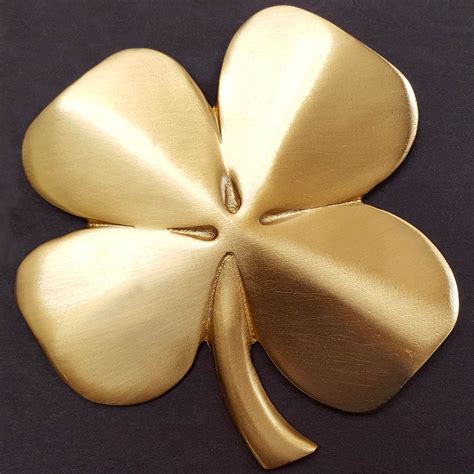 Four Leaf Clover Wall Hanging / Gold-plated Pewter – The Robert Emmet ...