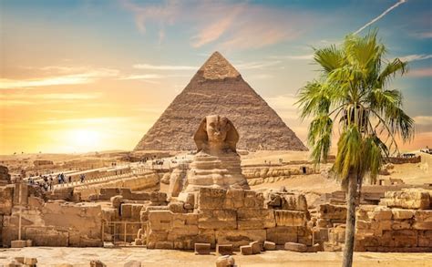 premium photo view  great sphinx