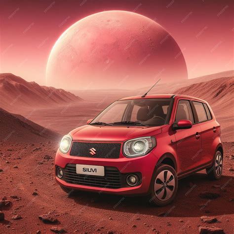 Premium Photo | Compact cars on mars suzuki altos mission to redefine