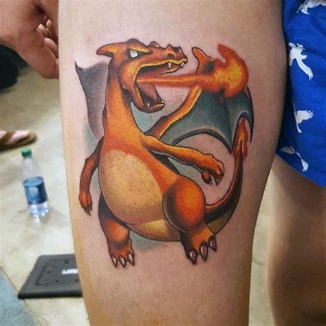 60 Charizard Tattoo Designs for Men | Pokemon tattoo, Tattoos, Pikachu tattoo