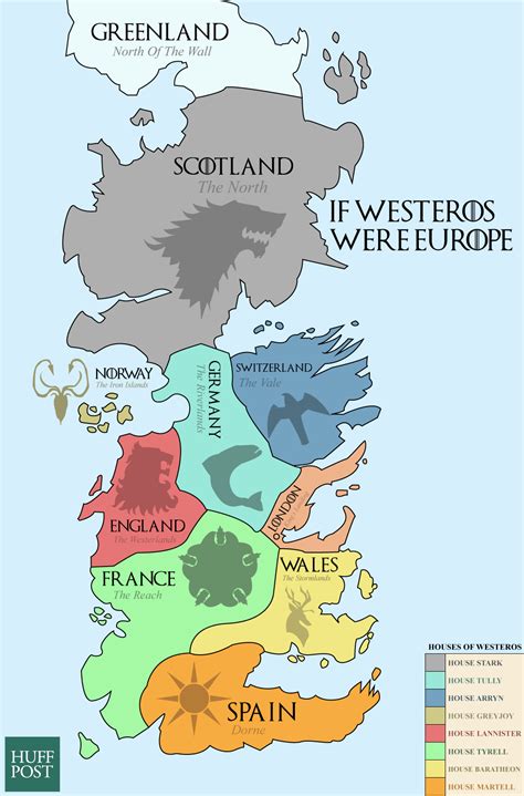 Game Of Thrones Map Of Europe - Gabbie Christiana