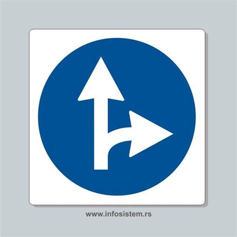 obavezan smer kretanja pravo  desno infosistem