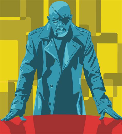 Nick Fury - Avengers Vector Art on Behance