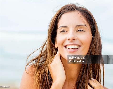Beautiful Woman At The Beach High-Res Stock Photo - Getty Images