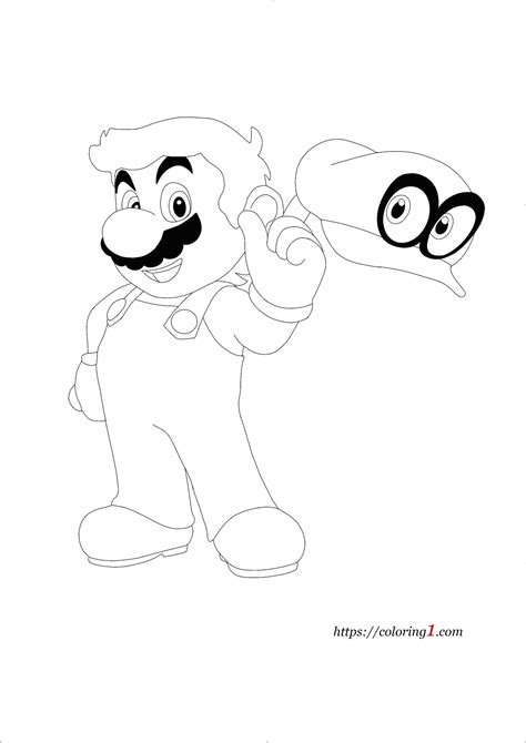 colouring pages super mario odyssey infoupdateorg
