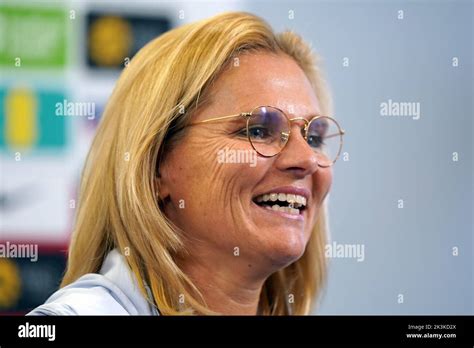 England manager Sarina Wiegman during the squad announcement at St ...