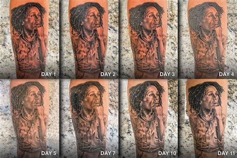 stages  tattoo recovery oozing itching peeling  afte