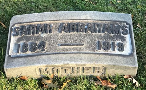 Sarah Licker Abrahams (1884-1919) - Find a Grave-gedenkplek