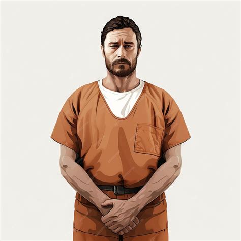 Premium AI Image | Minimalistic Animation of an Inmate AI Generated