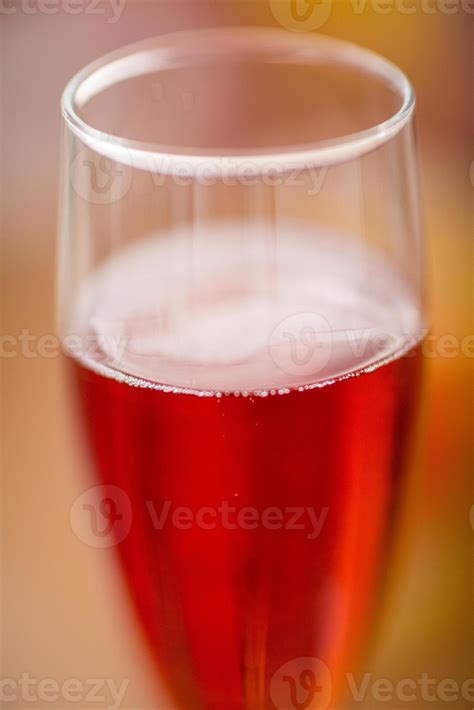 sparkling rose cava   flute glass  stock photo  vecteezy