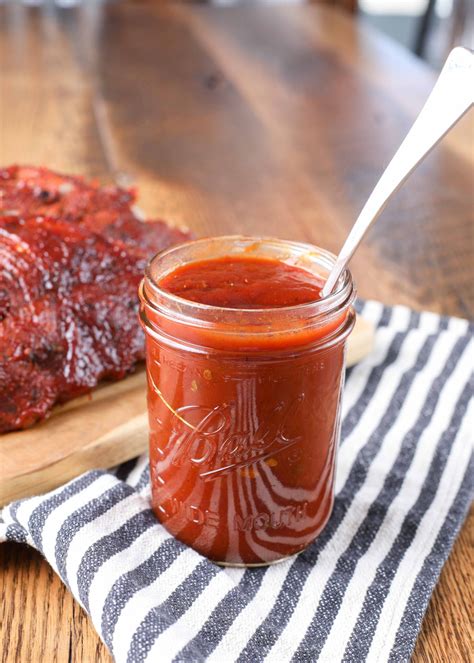 Homemade Spicy Barbecue Sauce - Barefeet in the Kitchen