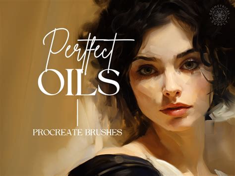 procreate perfect oil paint brushes abstract oil brush set