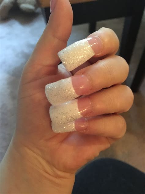 Duck feet French tips | Bad nails, Flare nails, Really cute nails