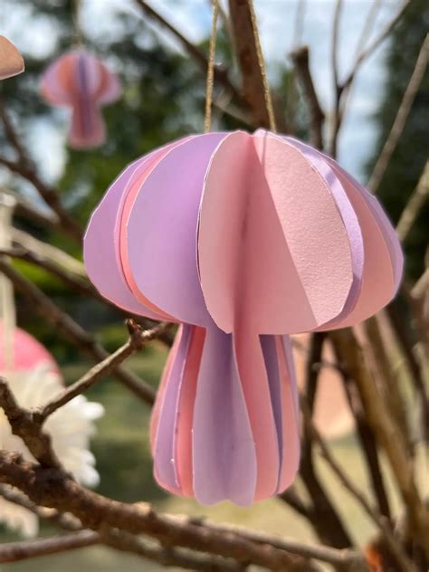 Super Simple Paper DIY Mushroom Decorations - Jolly Festive