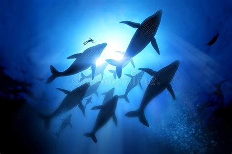 Humpback Whale Migration stock illustration. Illustration of sunlight