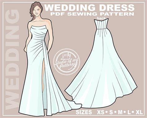 pattern for wedding dress