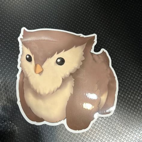 Owlbear Plush Sticker – Metal Weave Games