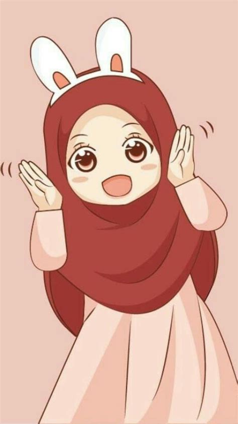 pin oleh tini supiah  muslimah kartun ilustrasi karakter wallpaper