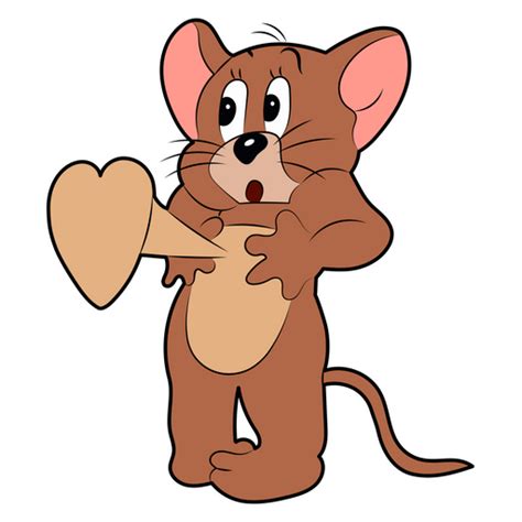 tom  jerry jerry heartbeat sticker sticker mania