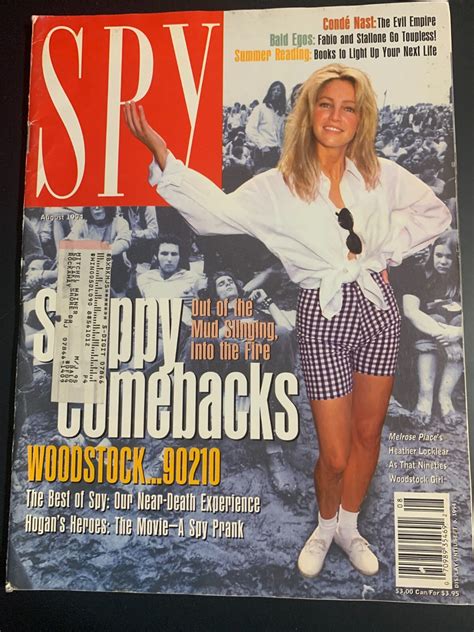 Spy Magazine Heather Locklear August 1994 Fabio And Stallone Topless