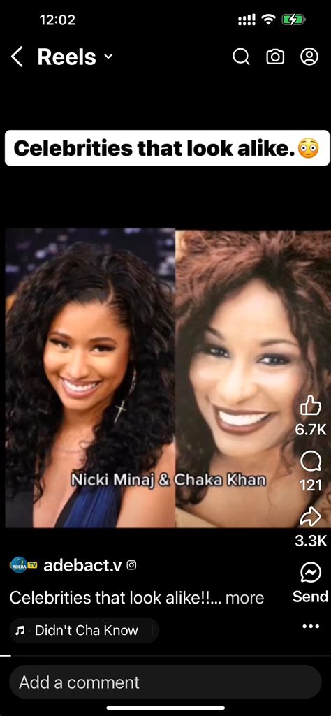 CHARM - These celebrities look alike, especially Nicki...