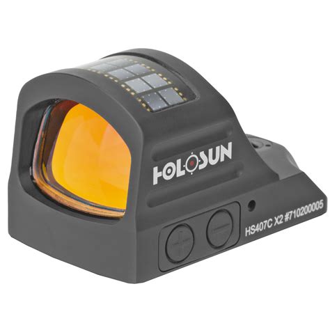 Holosun HS407C X2 Pistol Reflex Sight, 2MOA Red Dot (HS407C-X2) | UPC: