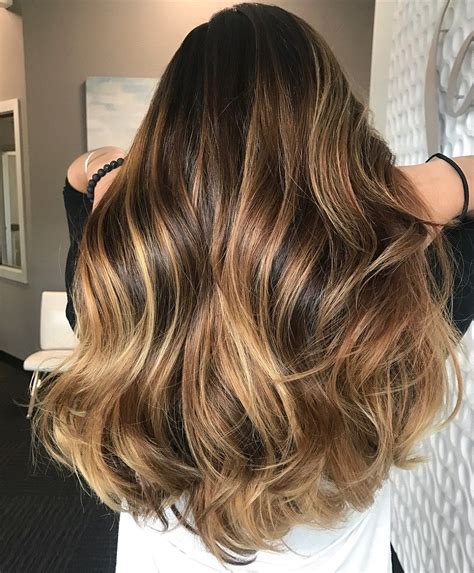 Honey Balayage Highlights for Brown and Black Hair