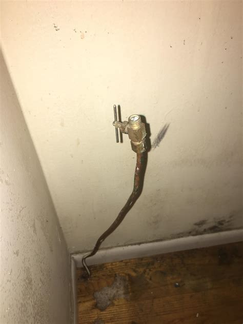 installing water line for fridge 6